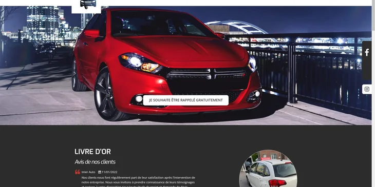 Un exemple de site web automobile.