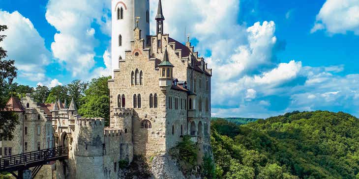 Fotografía del castillo de Lichtenstein.