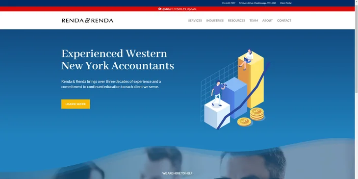 An example of an accounting website.