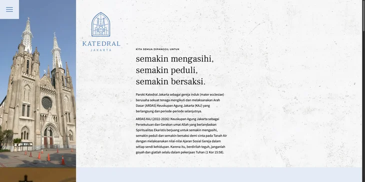 Contoh website gereja.