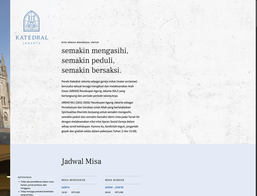 Contoh Website Gereja - 5 Website Suci yang Menarik Pengunjung