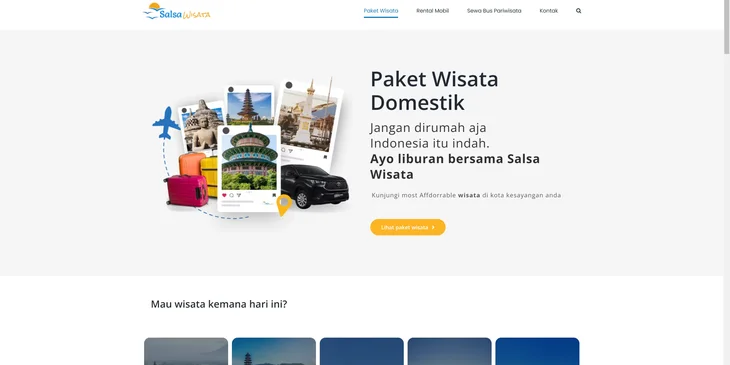 Contoh website travel.