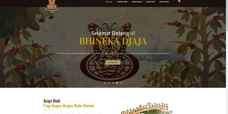 Contoh website kopi.