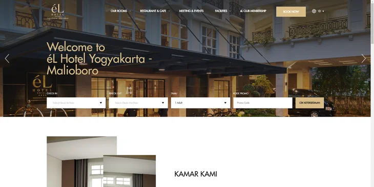 Contoh website hotel.