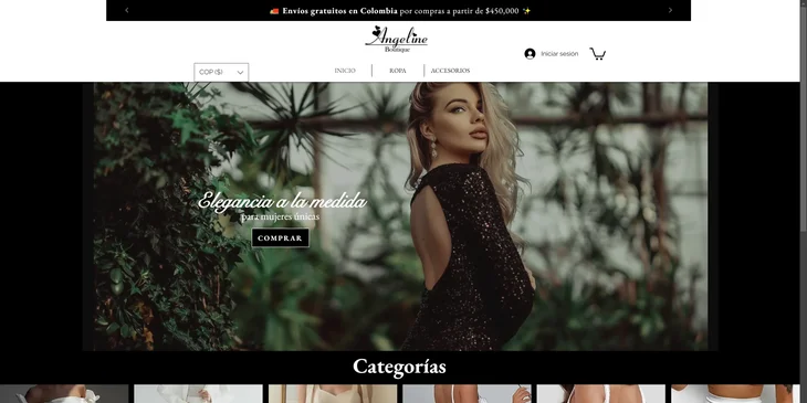 Un ejemplo de un sitio web boutique.