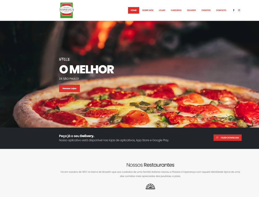 Exemplos de sites de pizzarias - 5 sites para saborear um bom funcionamento