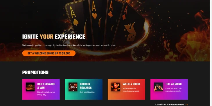 An example of a gambling website.