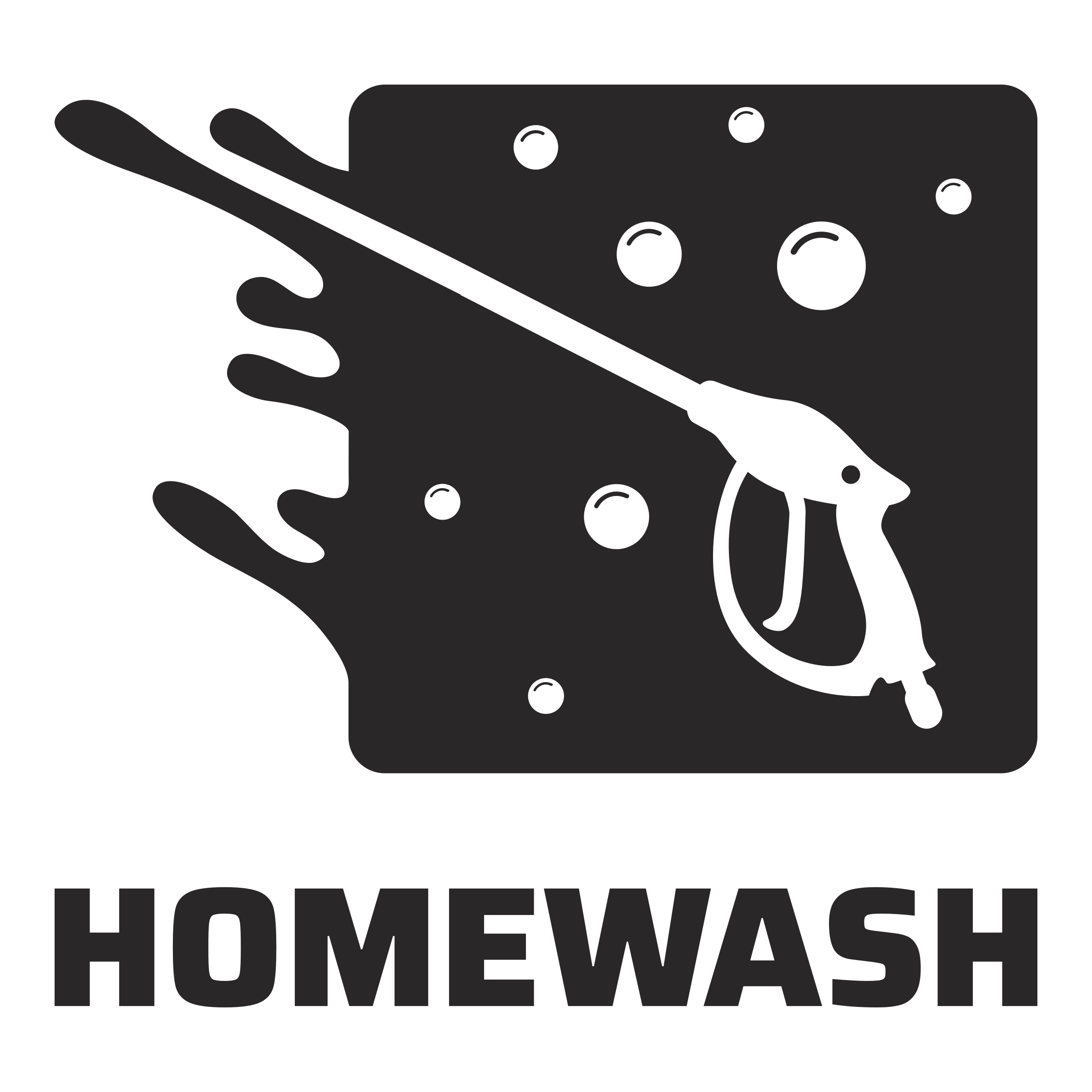 black pressure washing logo
