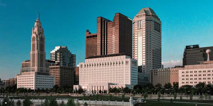 Photograph of Columbus Ohio buildings