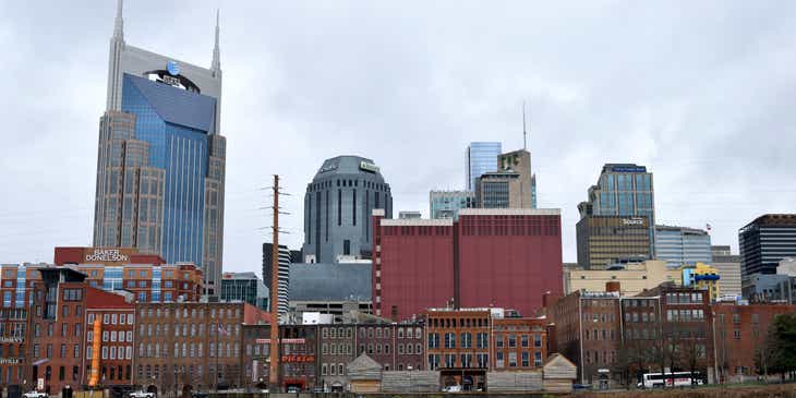 Scenic view of Nashville city.