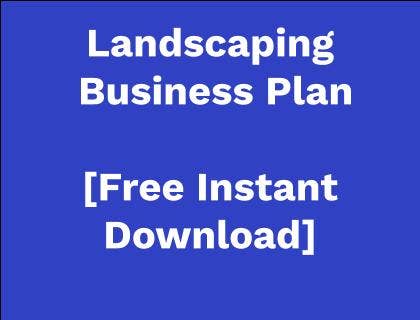 business plan for starting a landscaping company