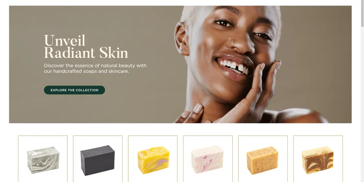 An example of a soap website.