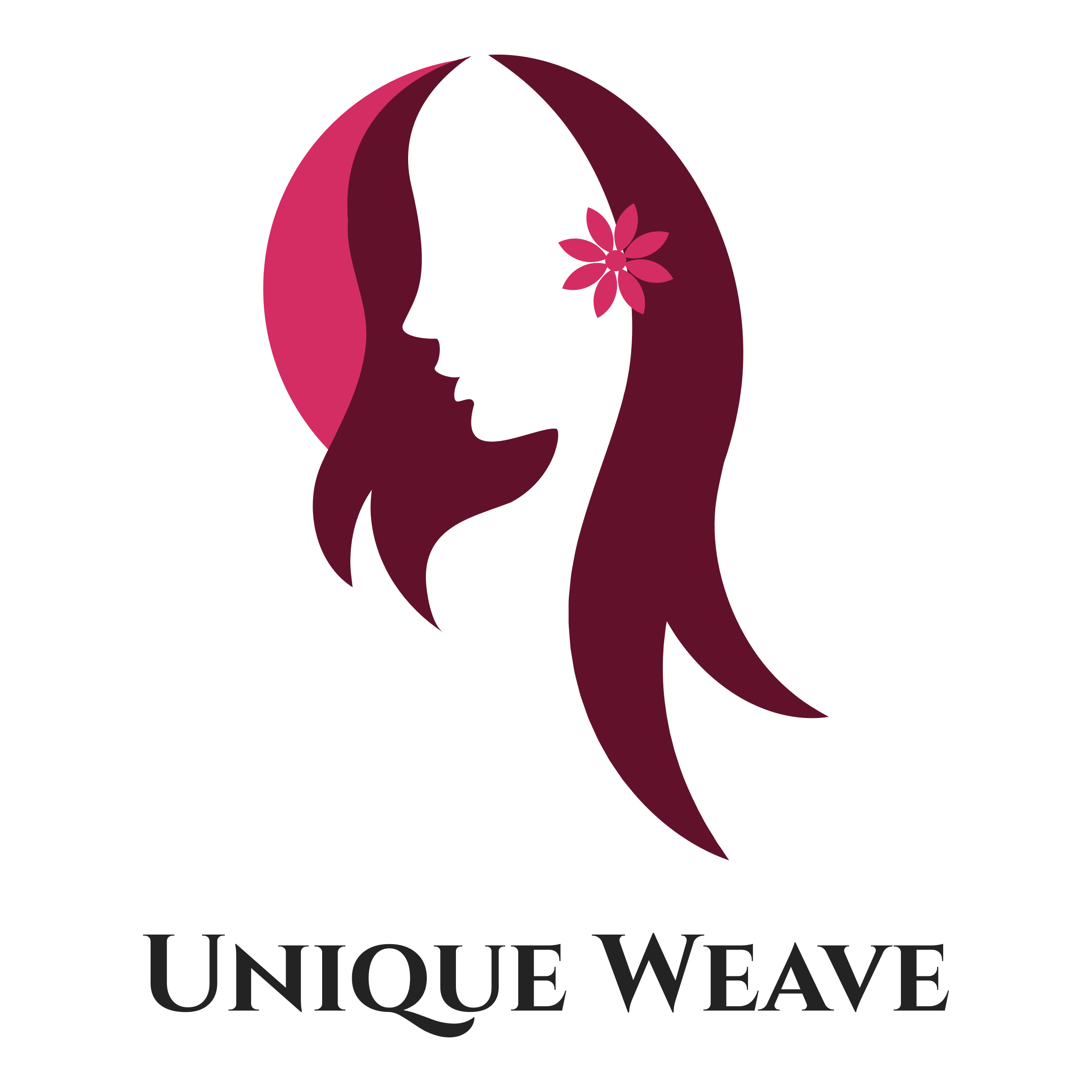 hair extension logo design
