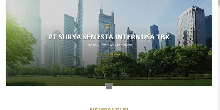 Contoh website konstruksi.